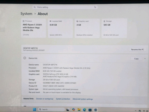ASUS TUF FX505DT