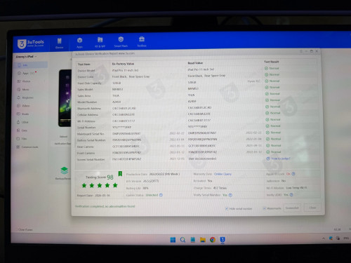 (SOLD OUT) iPad Pro M1 11" inch SIM + WIFI, All Original Parts