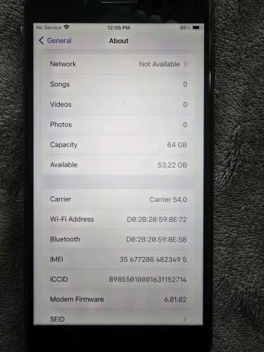 Iphone 8 plus 64gb Zin ទាំងអស់ ថ្មី 74% មានស្កេន