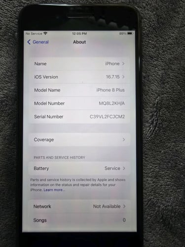 Iphone 8 plus 64gb Zin ទាំងអស់ ថ្មី 74% មានស្កេន