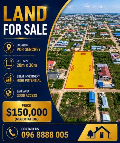 Land for Sale _ (20x30m)_ $150,000