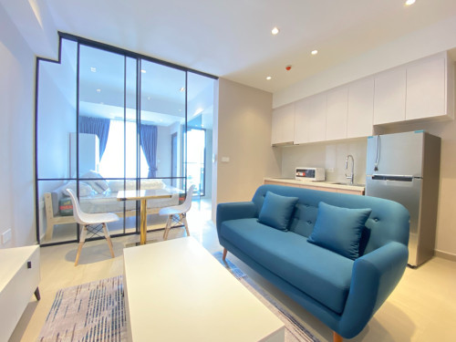 Modern 1-Bedroom Condo with Infinity Pool & Sky Bar | Time Square 3 Toul Kork