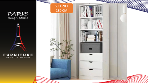 Paris Design Studio » Bookcase, shelf, minimalist storage.