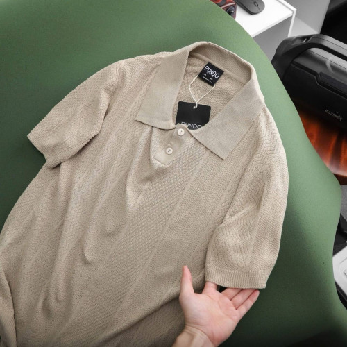 Short-Sleeve Knit Polo