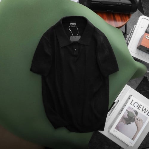 Short-Sleeve Knit Polo