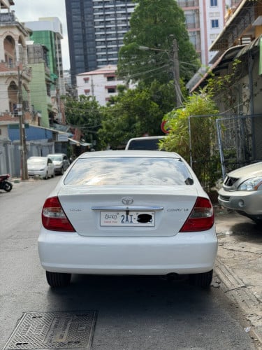 Camry (បាឡែន) 2003 LE ABS ពណ៍សកៅអីចុចសងខាង ទឹកថ្នាំហ្សុីន 90%