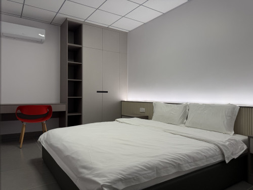 Chic 2 King Beds near Aeon Mall Sensok - 5 min [家具齐全的公寓] [가구가 완비된 아파트]