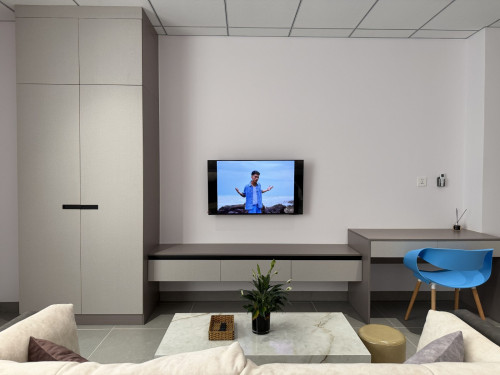 Comfy & Spacious Studio 1 min @Grand Phnom Penh - Near Aeon Mall Sensok [公寓，家具齐全] [아파트 완비]