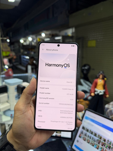 Huawei Mate50 256G Ram8G Sim2 CH សឹកថាច់និងខ្នងតិចៗ