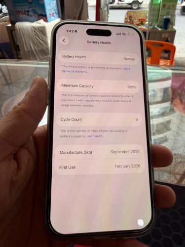 iphone 17 Air 256G White 99% ID ប្រើបាន