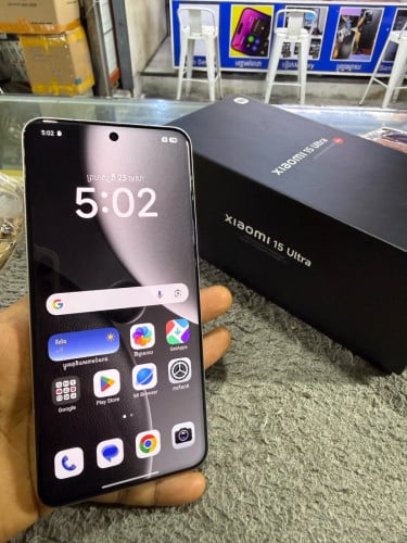 Mi 15ultra 5G Ram16G Memory512G Global Sim2 98% មានឆ្នាំងសាក