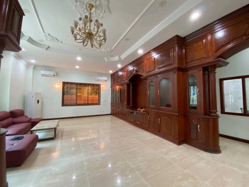 Single Villa at Borey ChamKar Mon for rent