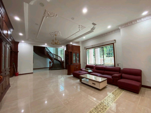 Single Villa at Borey ChamKar Mon for rent