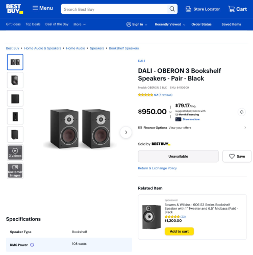 Streamer with hdmi stereo Set, Dali & Bluesound