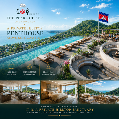 What If Your Penthouse Included Sunset Sky Lounge, Infinity Pool Views & Ocean Breeze Above Kep?