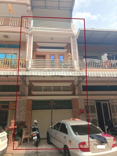 ផ្ទះល្វែងសម្រាប់ជួលនៅចាក់អង្រែមានសម្ភារ:ម៉ាស៊ីនត្រជាក់2និង គ្រែគេង2
