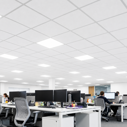 សន្លឹកពិដាន Acoustic Ceiling Board ការពារកម្ដៅ ទប់សម្លេង និងបង្កើនសោភ័ណ្ឌភាព