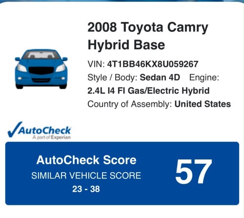 ឡានលក់ Camry 08 Hybrid Full option ពណ័ស