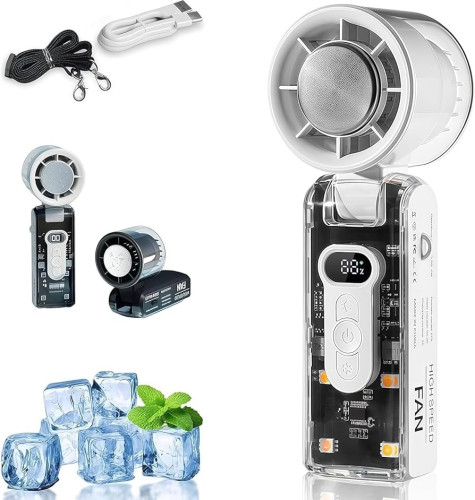 កូនកង្ហារ Mini AI Cooling Fan FC8  សម័យថ្មី2026 តម្លៃត្រឹមតែ12$ និងហ្វ្រីដឹកជូនទូទាំងខេត្ត