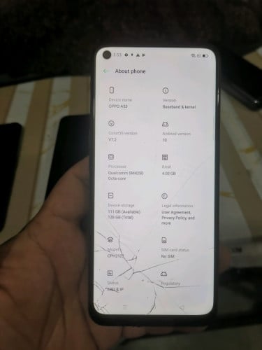 សៀមរាប លក់រឺដូរ Oppo A53 បែកប្រើបាន