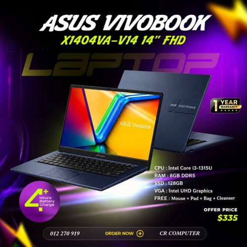 Asus laptop X1404VA (New)