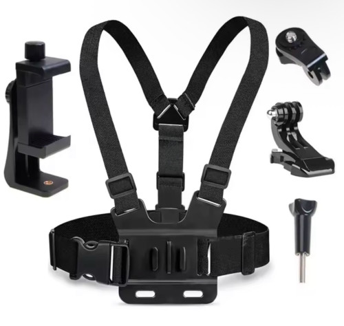 Chest mount phone holder