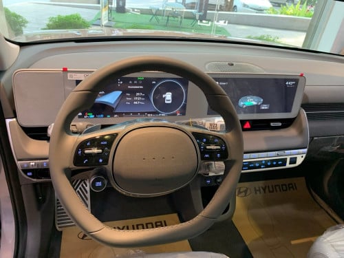Clear Stock EV Car IONIQ5