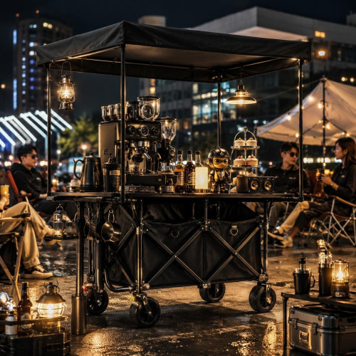 Folding Wagon Cart |Night Market Wagon|Outdoor Trolley Cart|Multi Function Wagon Cart