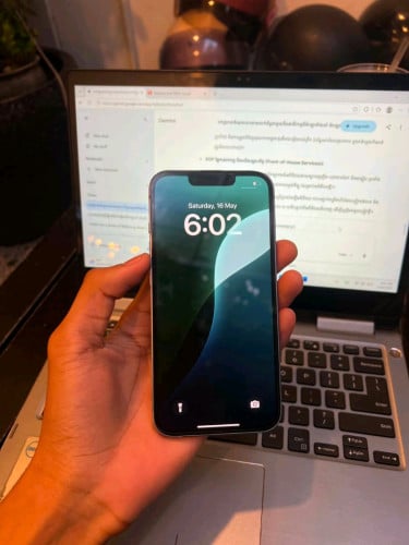 Iphone 14 bypass Wifi សាណុំសុីន មានស្កេន 128G សៀមរាប