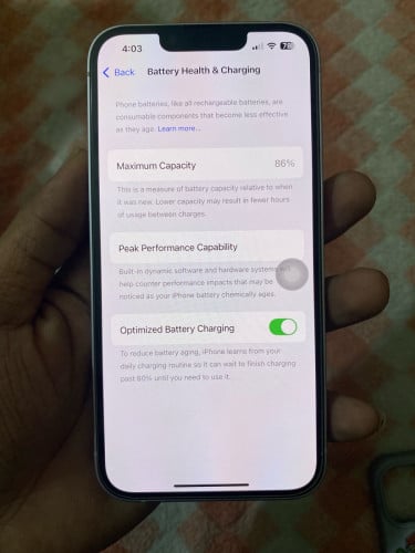 iPhone 14 ពណ៌ស្វាយ កូដLL/A Esim 128GB ស្អាត 98%