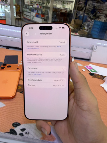 Iphone17promax 256G ZA battery 100%