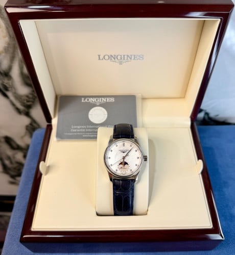 LONGINES MASTER COLLECTION MOON PHASE 🌖 💎34mm Full Set✨