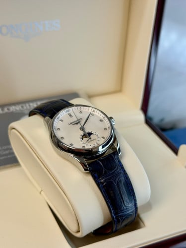 LONGINES MASTER COLLECTION MOON PHASE 🌖 💎34mm Full Set✨