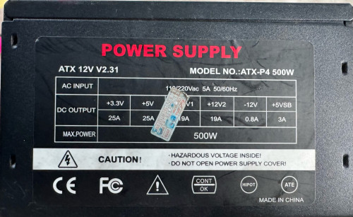Power Supply 500w