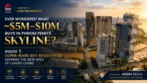 Top 5 Ultra-Luxury Sky Residences & Penthouses in Phnom Penh | ~$5M–$10M Collection