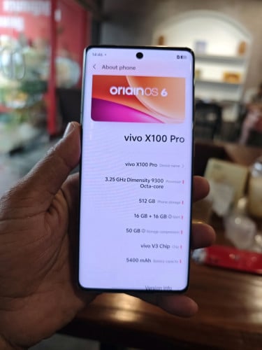 Vivo X100 Pro 16g/512g_CH(វៃដូរបាន)👉$310