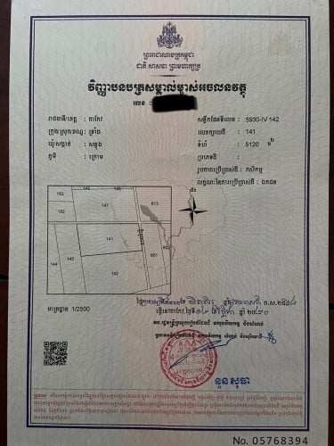 ដីលក់១ការ៉េ 40$