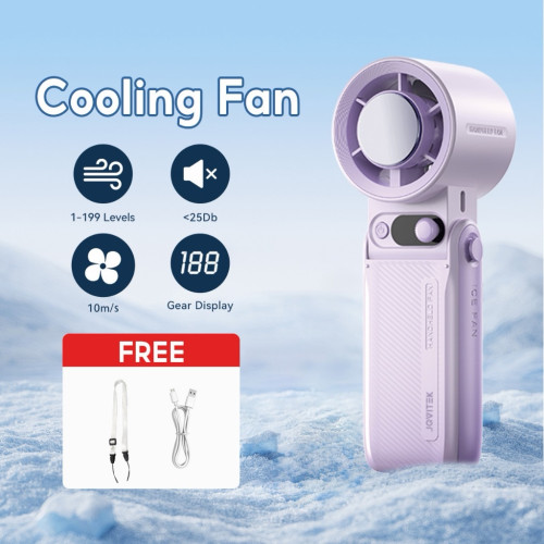 កង្ហាទឹកកក AI Handheld electric fan