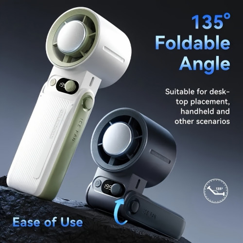 កង្ហាទឹកកក AI Handheld electric fan