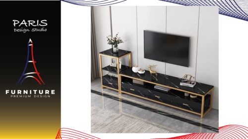 " Paris Design Studio " TV cabinet marble drop
