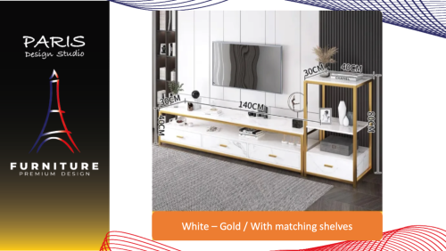 " Paris Design Studio " TV cabinet marble drop
