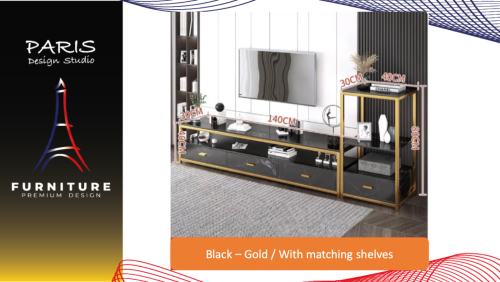 " Paris Design Studio " TV cabinet marble drop