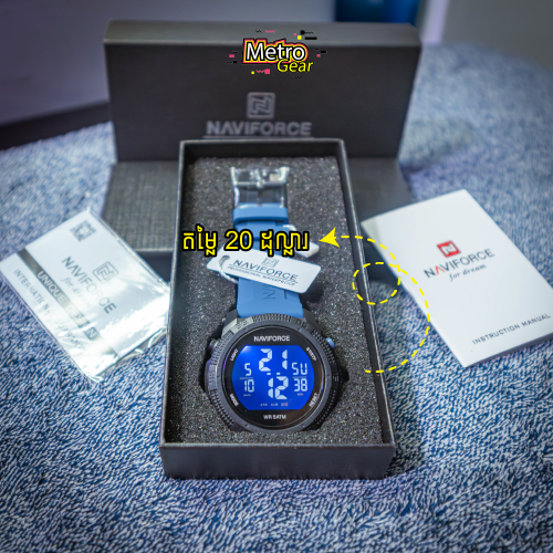 📍តម្លៃ 20$! នាឡិកាដៃ Brand Naviforce​ ប្រណិតសម្រាប់បុរស!