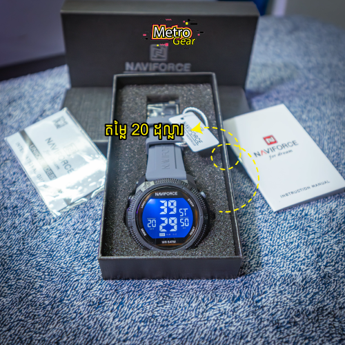 📍តម្លៃ 20$! នាឡិកាដៃ Brand Naviforce​ ប្រណិតសម្រាប់បុរស!