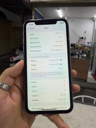 11 128G អេក្រង់ថ្មី