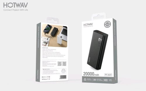 22.5W 20000mah powerbank black color