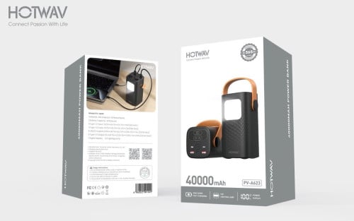 40000mah 22.5W Powerbank black color