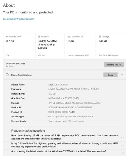 Asus (ssd 1T)+ MSI monitor