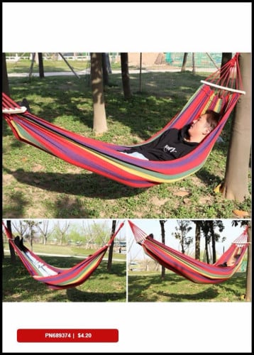 Hammock👉The type of thick, clean fabric, sleeps for a long time without back pain, does not suffoc