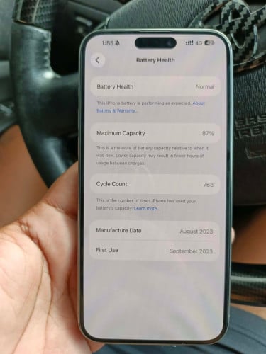 I phone 15 pm sim2 256 សាន់ំណែន